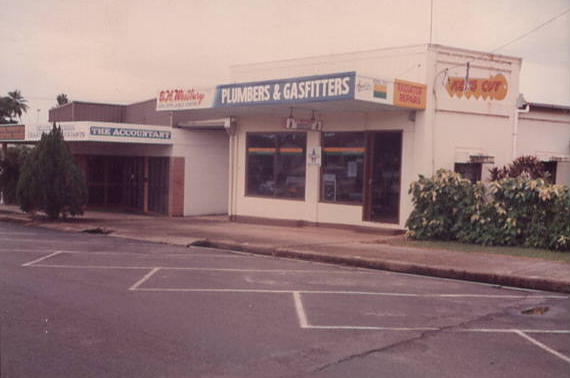 E H Westbury & Co. Store front from back in the day.